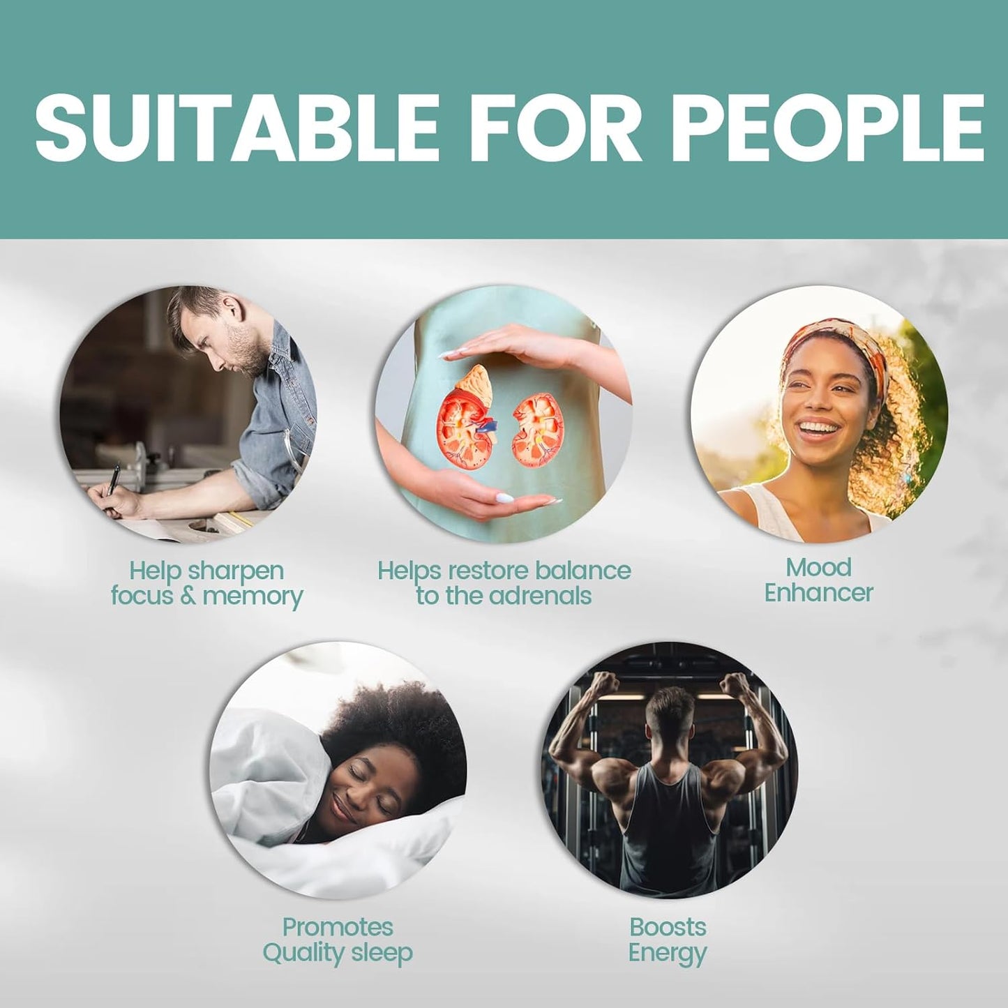 VivoNu Ashwagandha Capsules with KSM-66 & Black Pepper Extract - Stress Relief, Energy Boost, Sleep Support - 60 Count