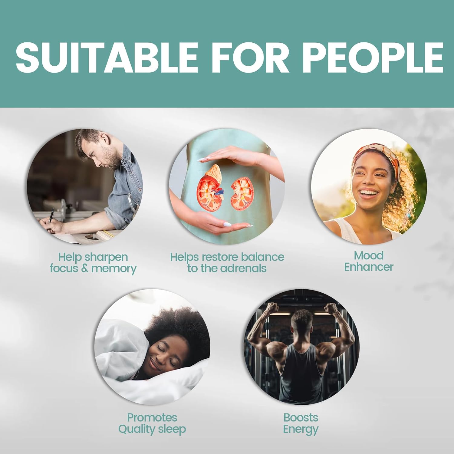 VivoNu Ashwagandha Capsules with KSM-66 & Black Pepper Extract - Stress Relief, Energy Boost, Sleep Support - 60 Count