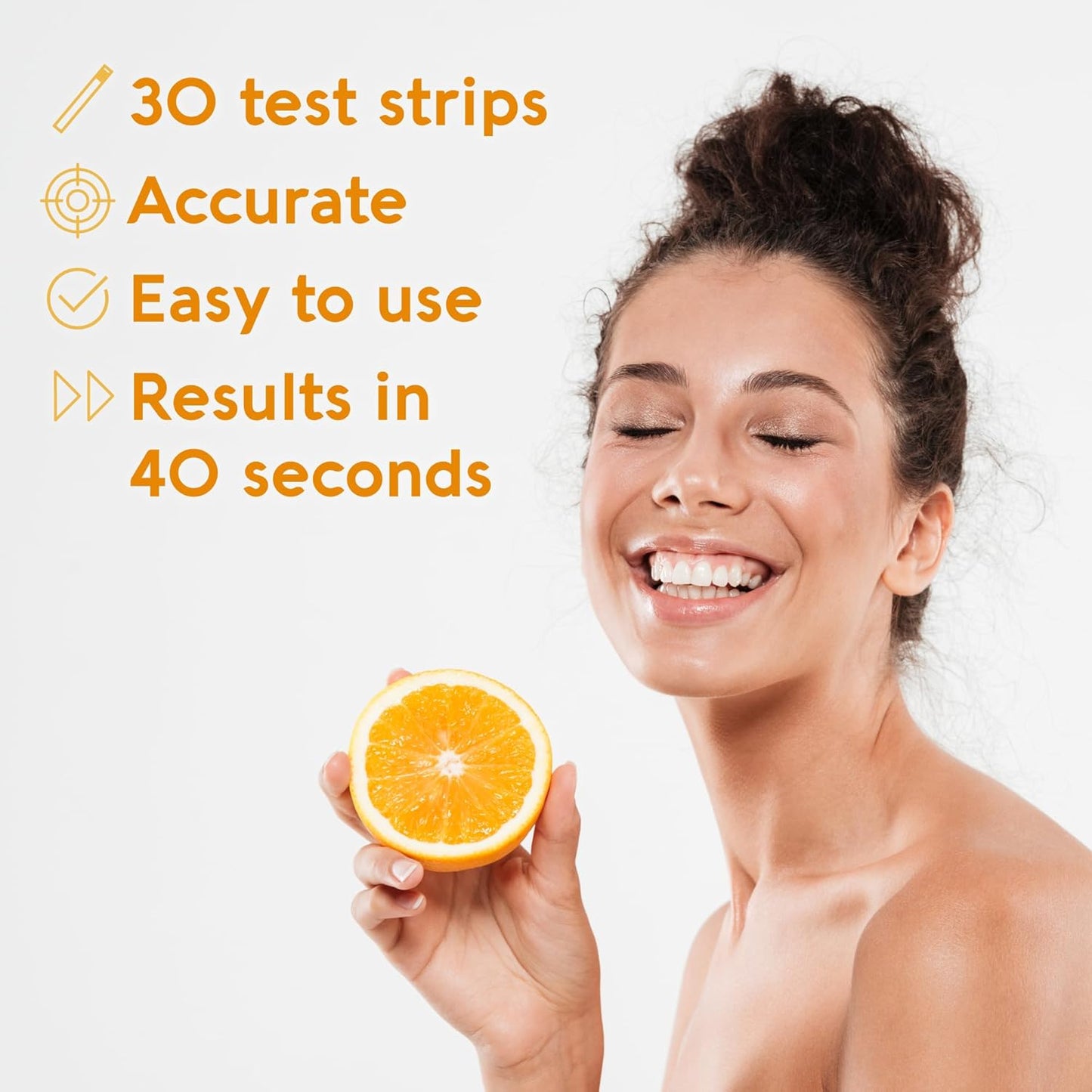 Vivoo Vitamin C Test Strips - Monitor Your Vitamin C Levels Easily at Home! Quick 40-Second Test for Precise Results - 30 Strips
