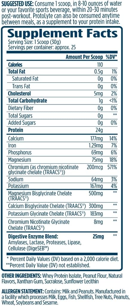 VMI Sports ProtoLyte Whey Isolate Protein Powder - Low Calorie Protein for Slimming Formula & Muscle Gain - Digestive Enzymes - Non-GMO - Vanilla Peanut Butter - 1.6 lbs