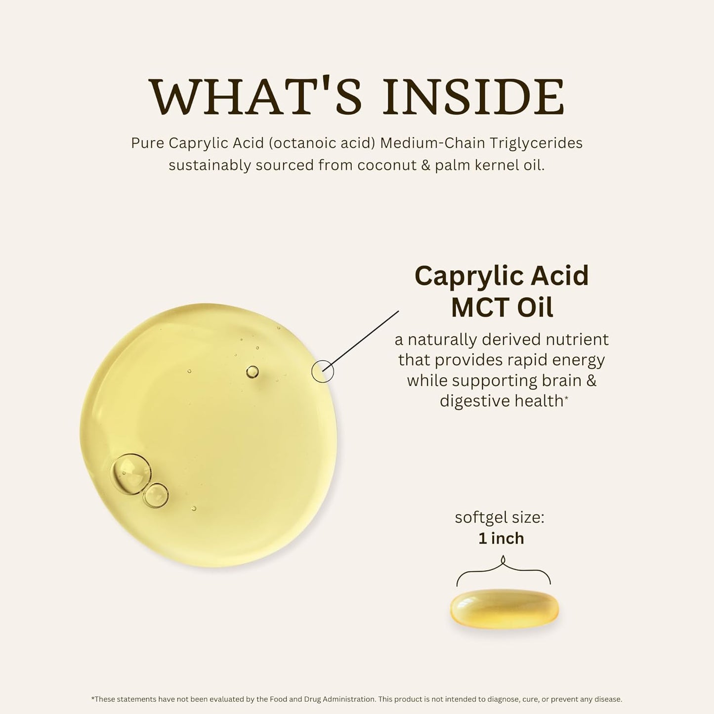 VTC VitaTradingCo. C8 MCT Oil Capsules - Natural Caprylic C8 Supplement for Sustained Energy - Coconut Oil Pills - Keto Friendly - Non GMO - 100 Softgels - BoostGo Australia