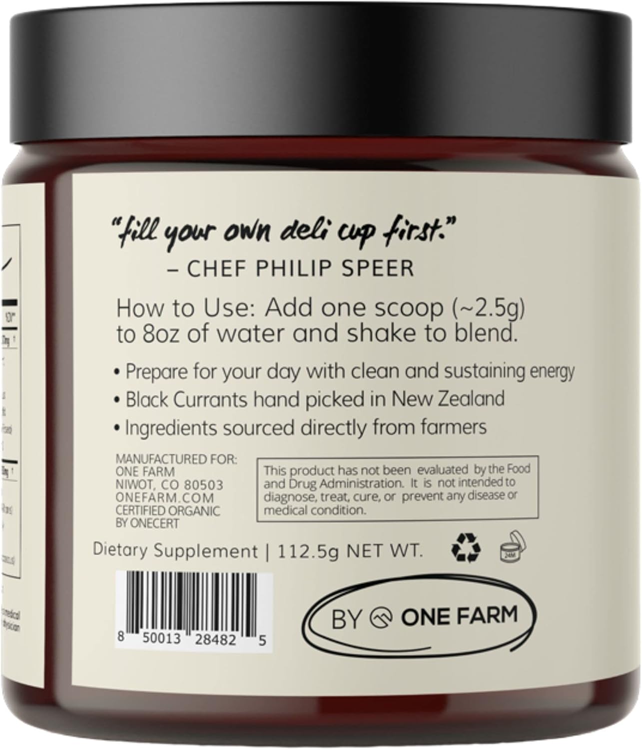 WAAYB One Farm Pre-Shift Energizing Focus Supplement with Adaptogenic Herbs for Zen-Like Focus - 45 Servings