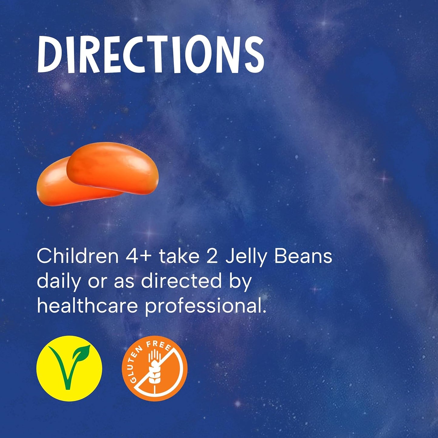 Wade & Celine's Super Beans Vitamin C Gummy Jellybeans - Immune Support for Kids, Vegan, Gluten-Free, Natural Orange Flavor - 60 Beans