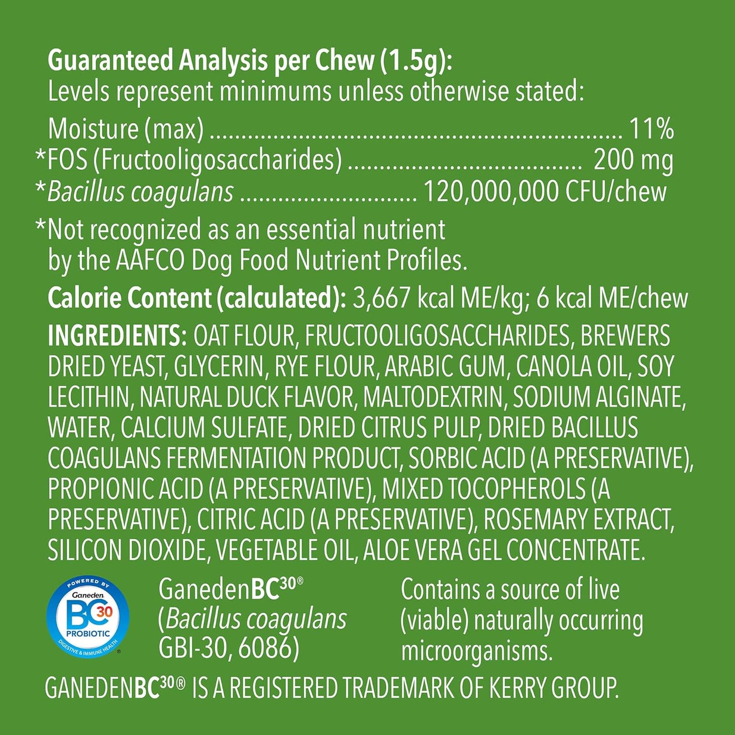 Wag Probiotic Supplement Chews for Dogs - Natural Duck Flavor, 160 Count Pack