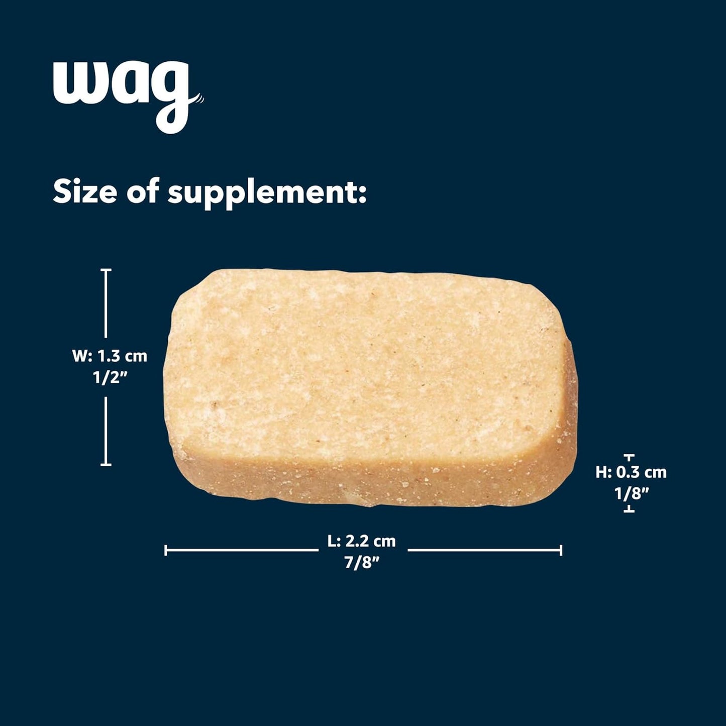 Wag Probiotic Supplement Chews for Dogs - Natural Duck Flavor, 160 Count Pack
