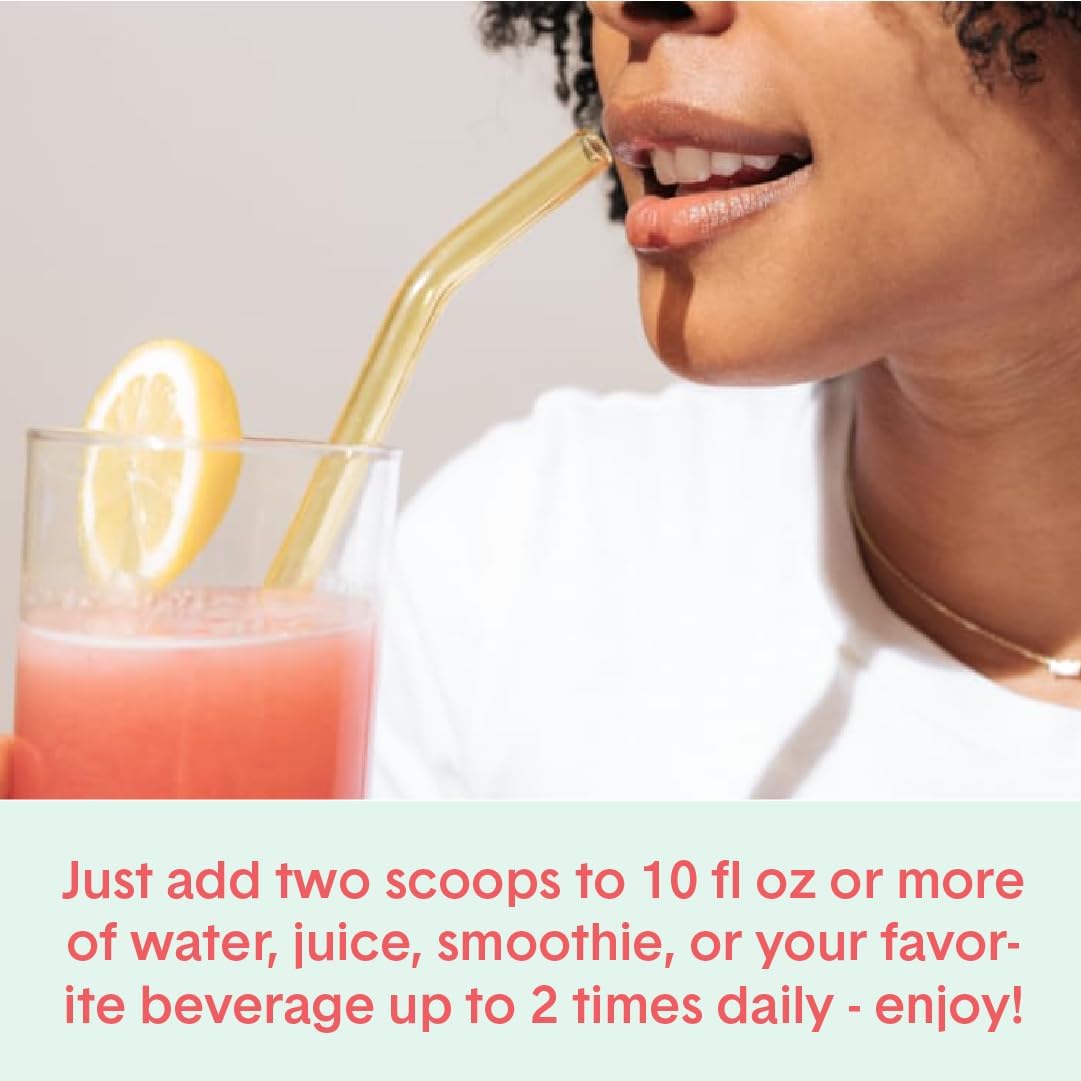 Watermelon Super Fiber Powder with Collagen and Greens by Bellway