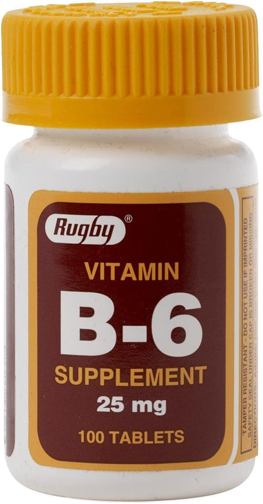 Watson Rugby Laboratories Vitamin B-6 Tablets - 25mg, 100 Count