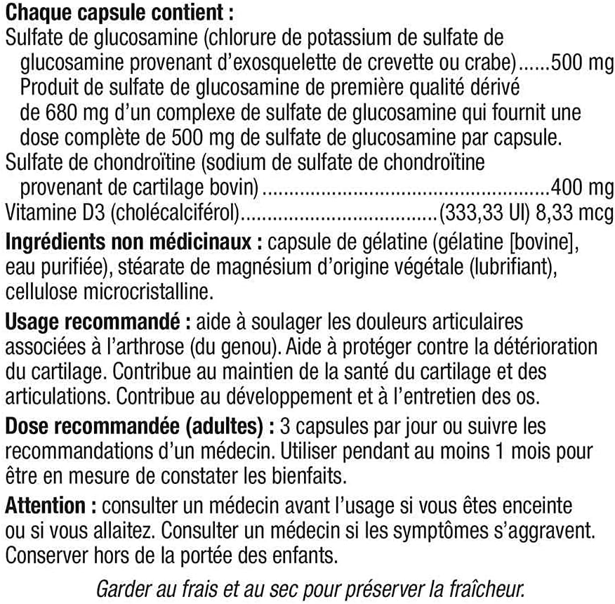 Webber Naturals Glucosamine Chondroitin with Vitamin D3 - 300 Easy Swallow Capsules