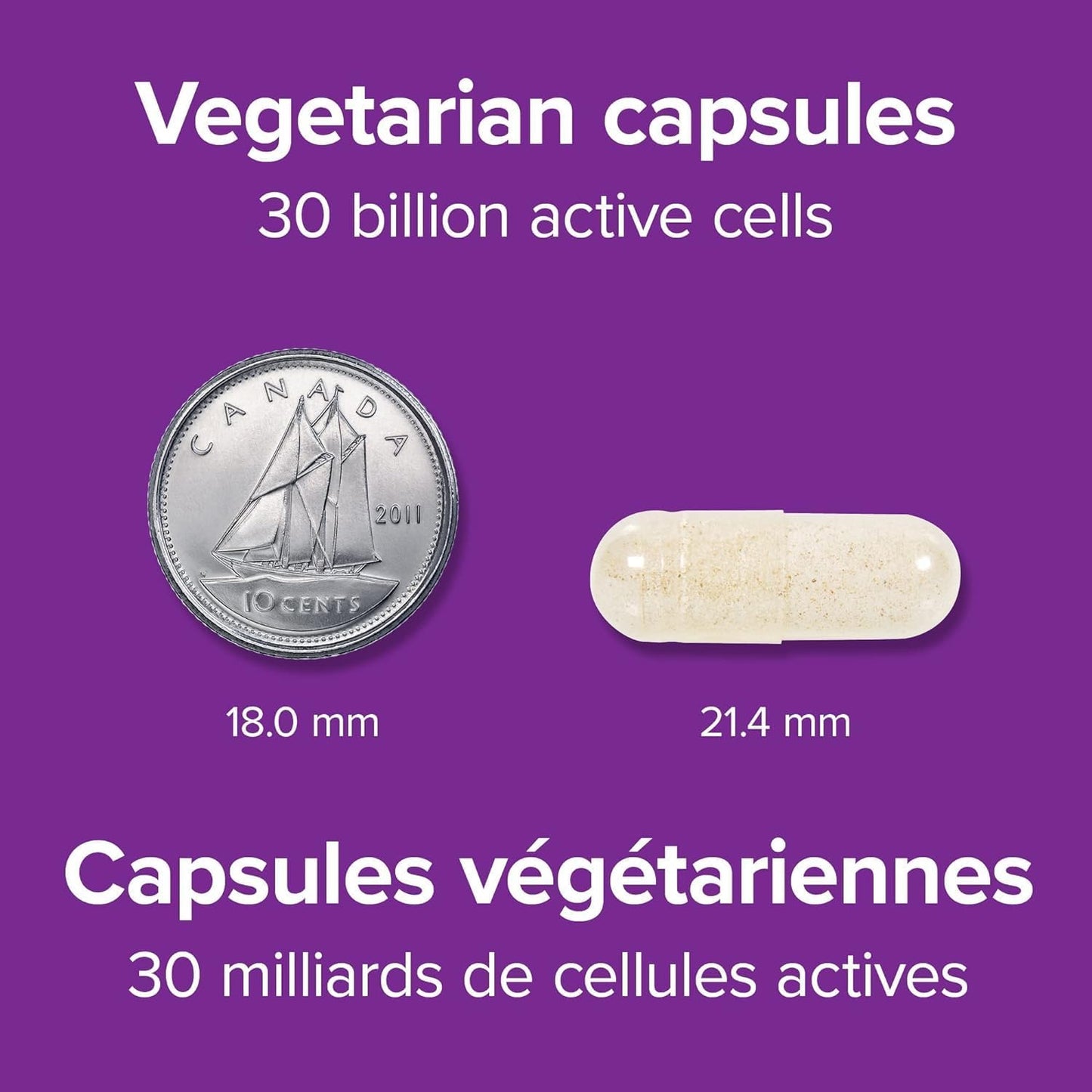 Webber Naturals Probiotic Capsules with 30 Billion CFU and 8 Strains - 30 Count