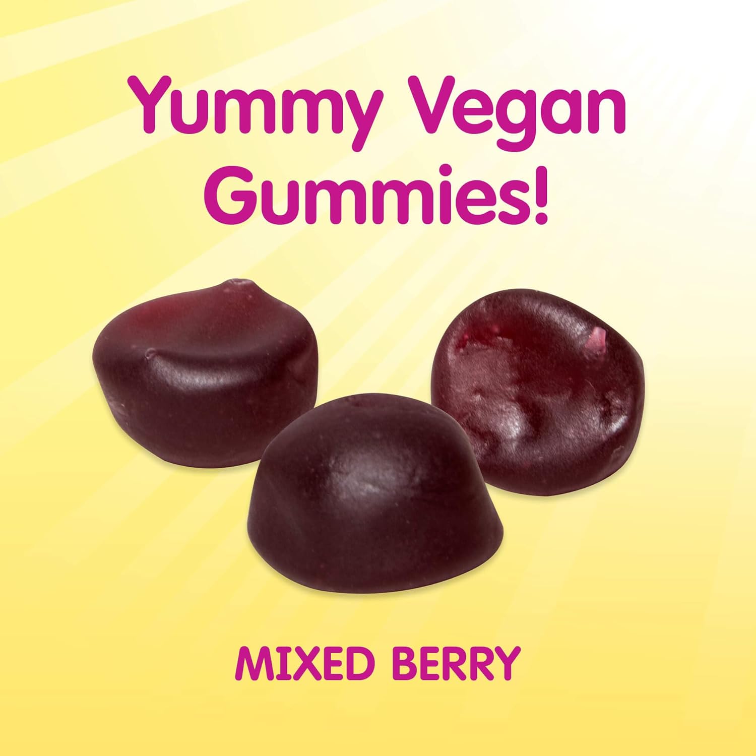 Webber Naturals Sesame Street Probiotic Gummies for Healthy Tummy, 1 Billion Active Cells, Mixed Berry Flavor, 50 Count, Vegan-Friendly