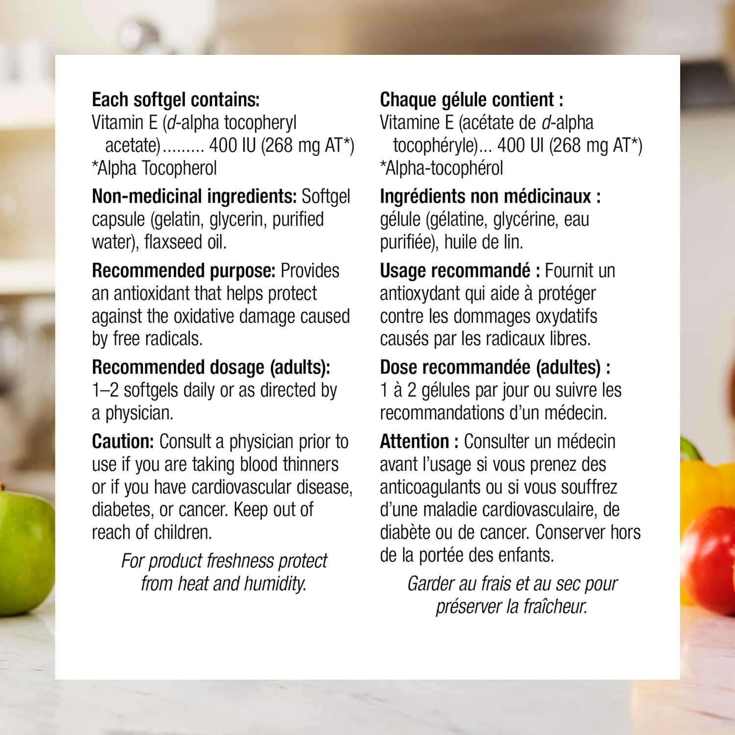 Webber Naturals Vitamin E Softgels - 400 IU, 120 Count - Natural Source - BoostGo Australia