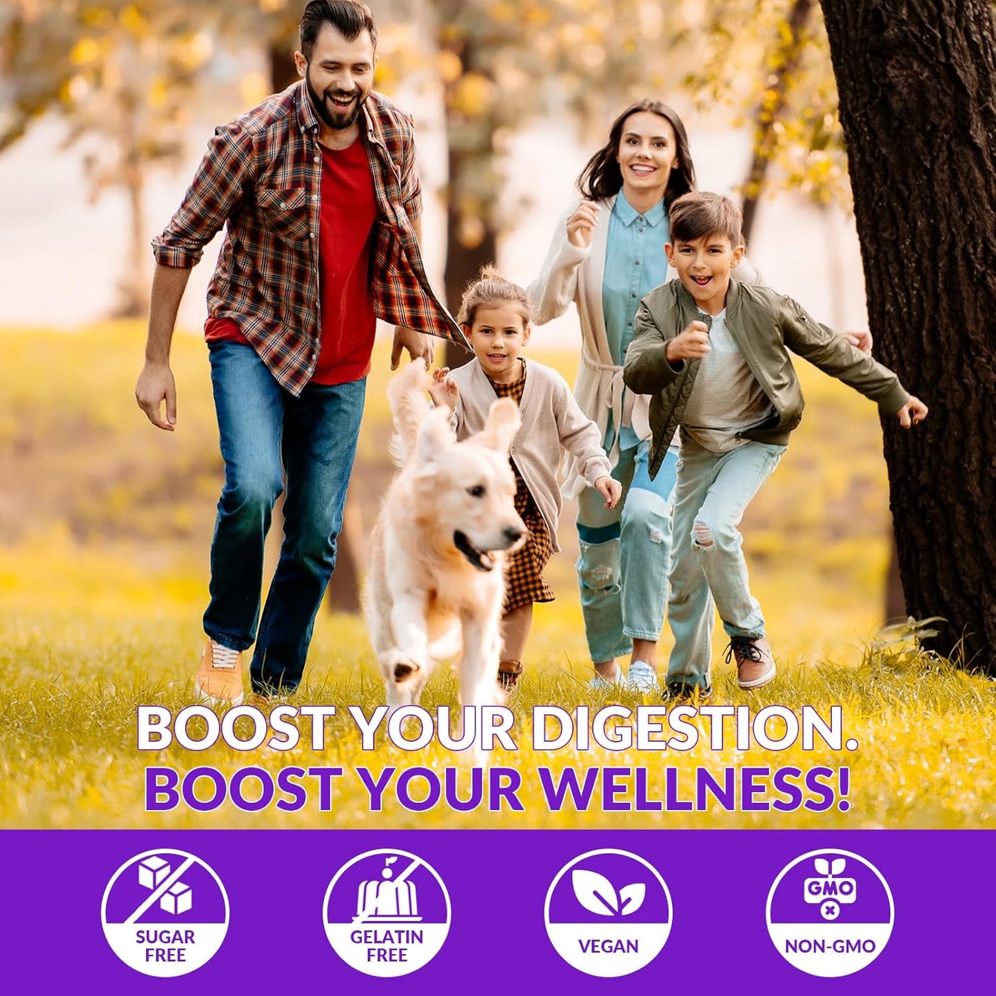 WEEVIT Sugar Free Fiber Gummies with Prebiotic Digestive Blend - 8g Fiber Supplement for Metabolism & Gut Health