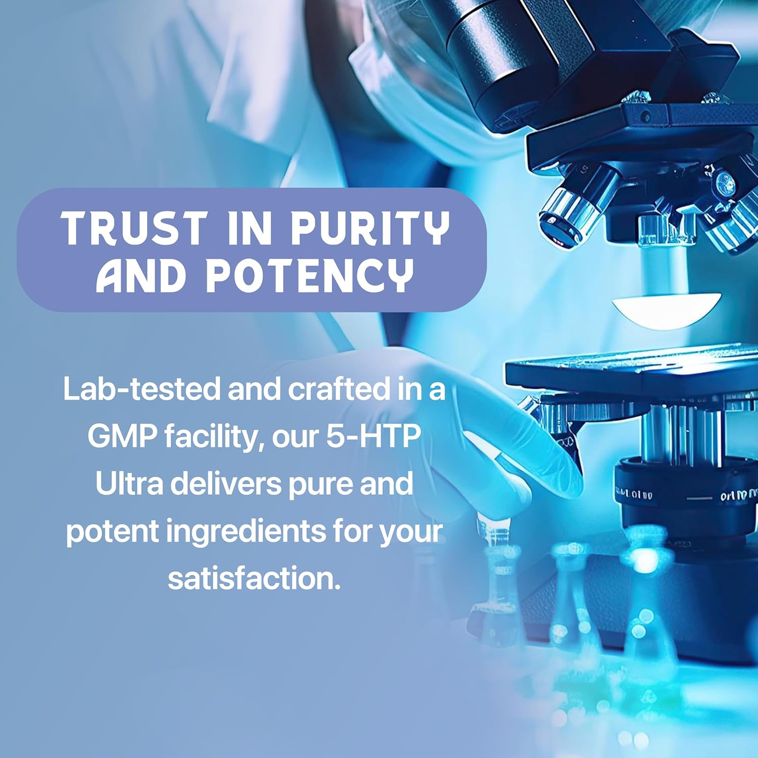 Wellgardens 5-HTP Ultra Supplement for Mood, Sleep, and Stress Support - 100% Pure 200mg Capsules with Calcium - 60 Count, 30 Servings