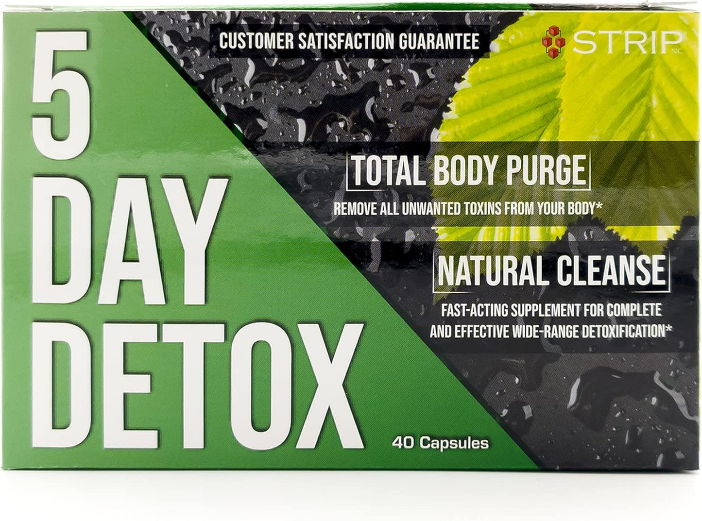 Wellgenix 5-Day Detox Cleanse - Complete Body Cleanse for Liver, Urinary Tract, Kidney, Digestive System - Natural Cleansing Support - 40 Capsules