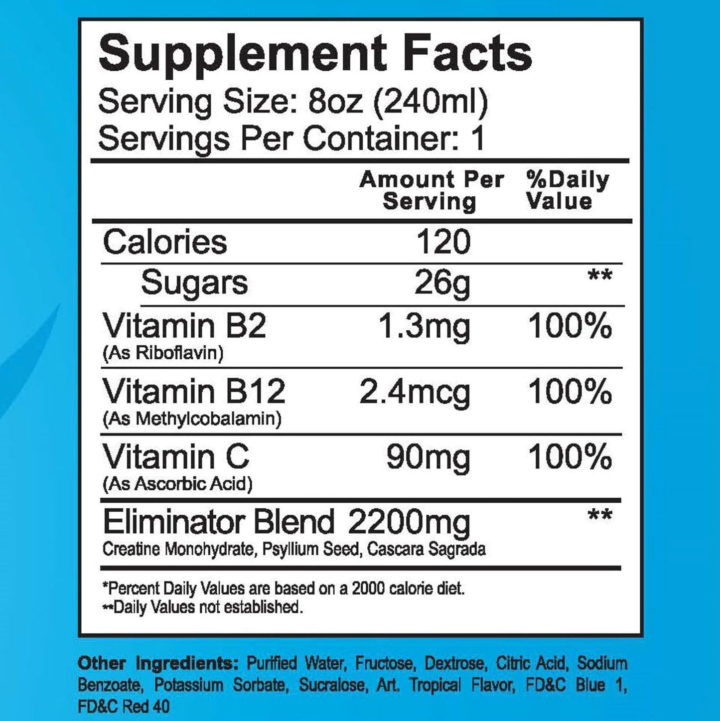 Wellgenix Omni Rhino Detox Drink - Fruit Punch Flavor - 8 fl oz - Same Day Toxin Elimination - Single Pack