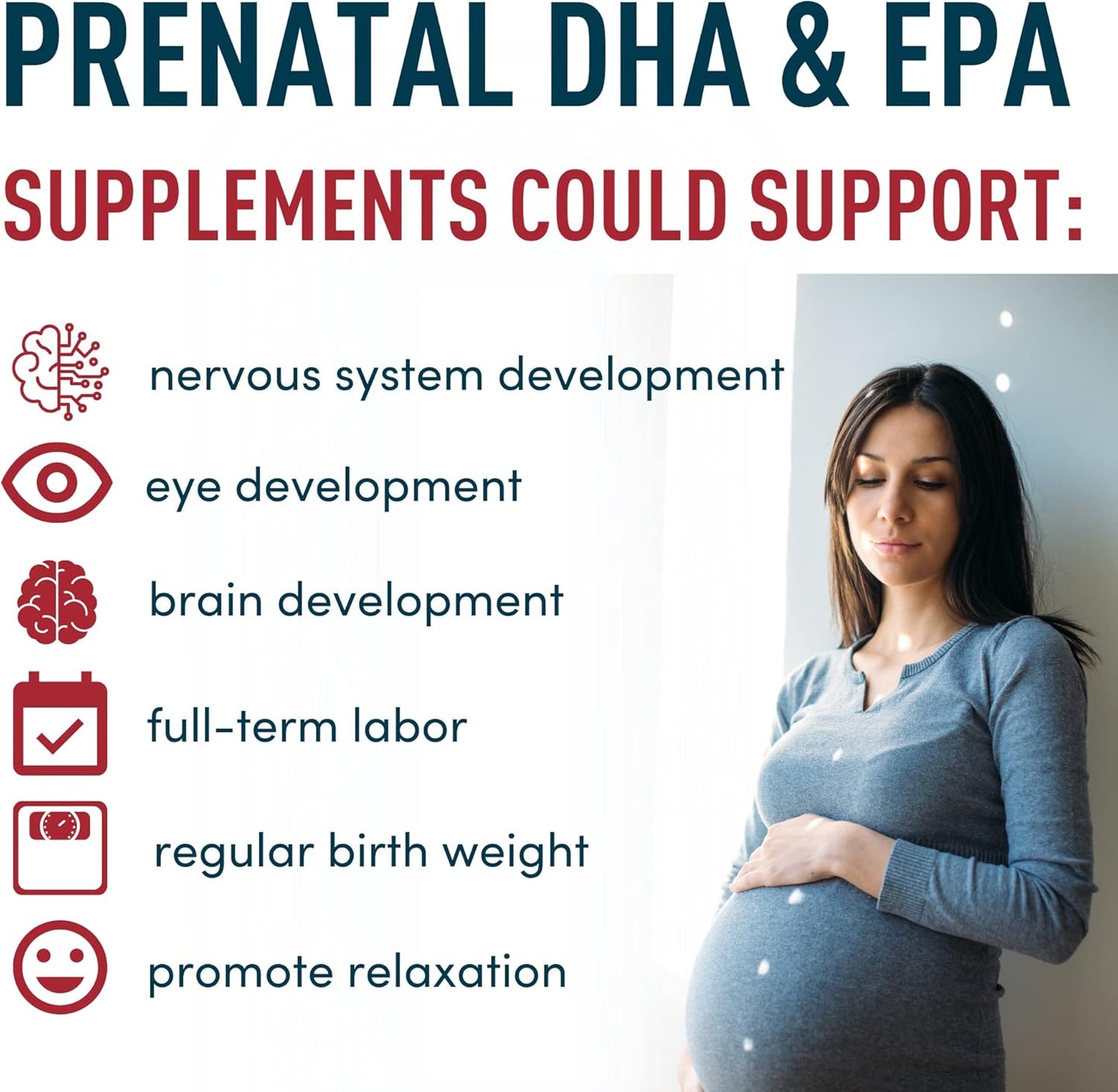 Wellness and Pregnancy Support Bundle: Liquid Biotin, Liquid Iron, Folic Acid, Prenatal DHA by WINDSOR BOTANICALS