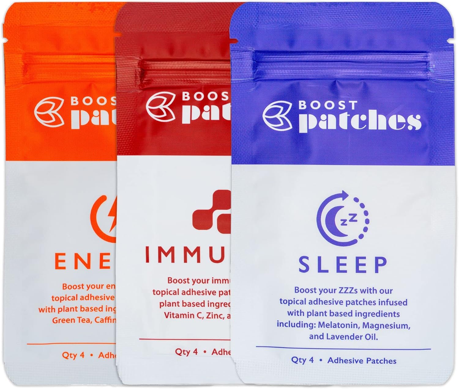 Wellness Patch Variety Pack - Energy Patches with B12, Caffeine, and Natural Ingredients for Focus and Alertness