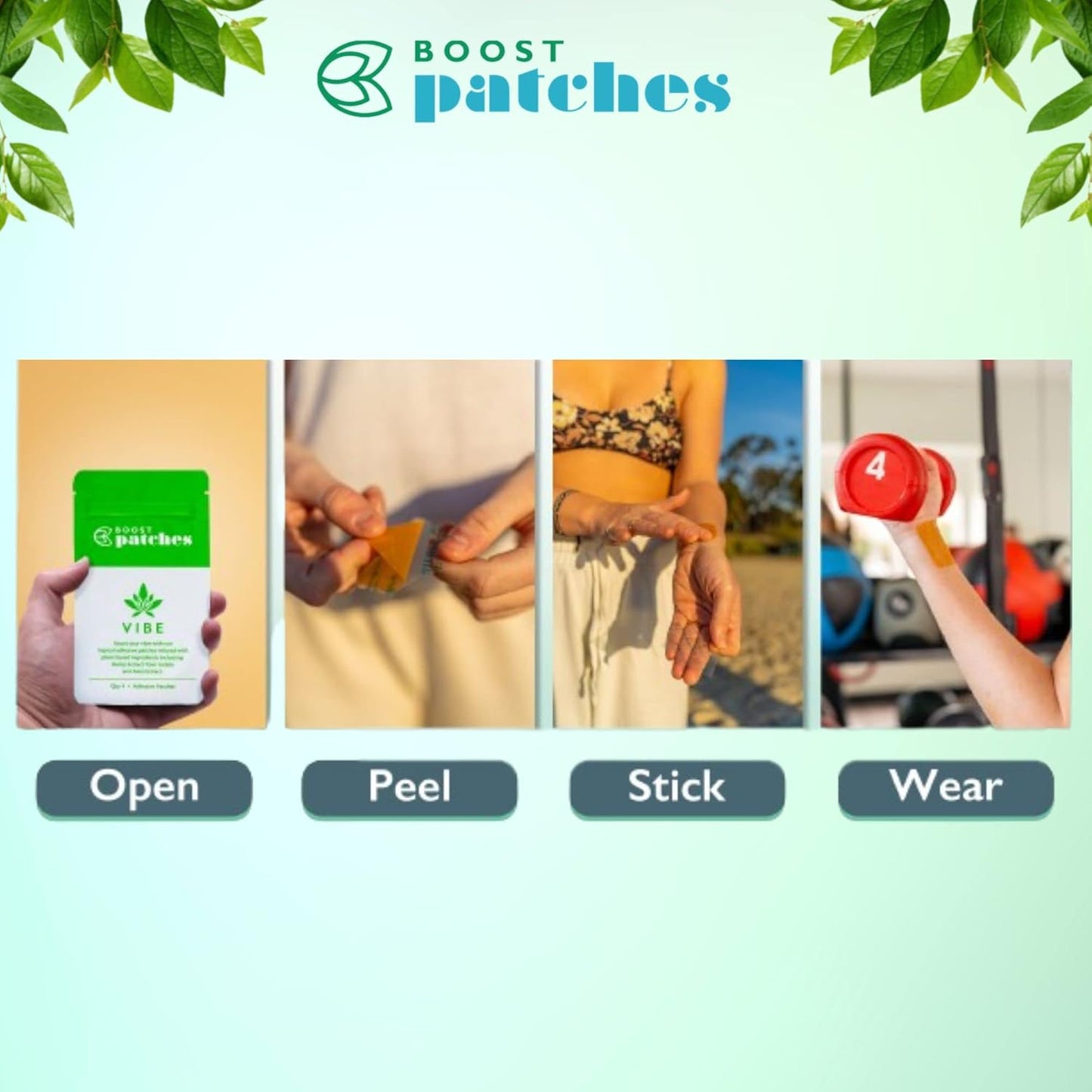 Wellness Patch Variety Pack - Energy Patches with B12, Caffeine, and Natural Ingredients for Focus and Alertness