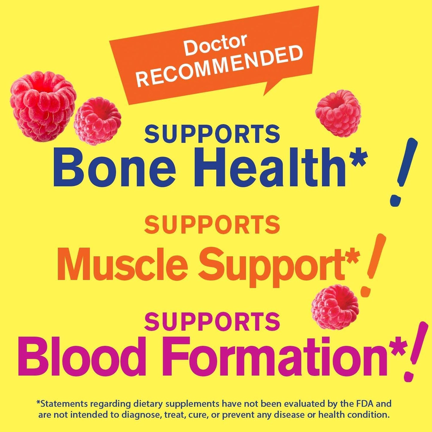 WellYeah Calcium Magnesium Zinc Vitamin D3 Gummies - Bone Muscle Nerve Immune Support - Men Women - 90 Count Raspberry Flavor