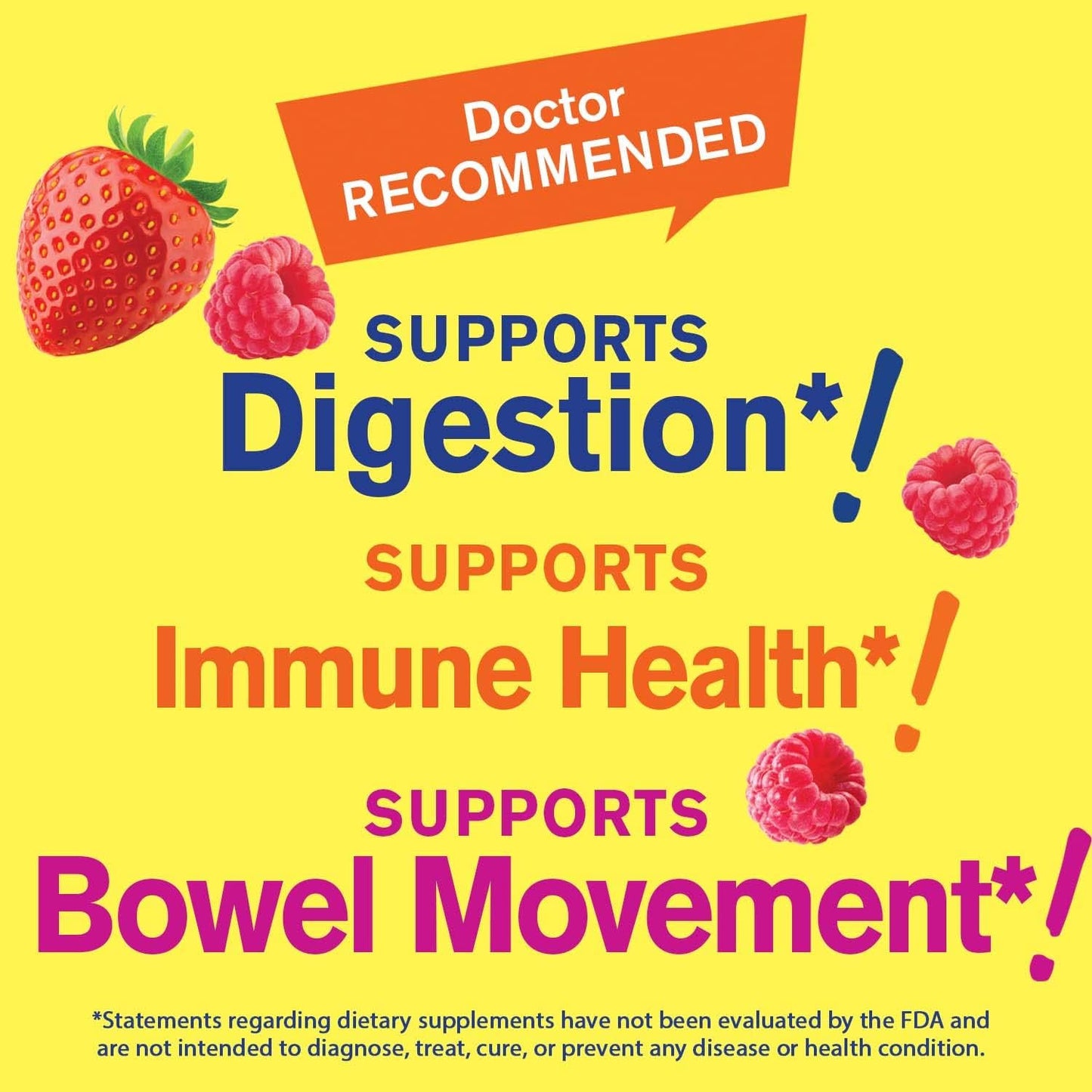 WellYeah Prebiotic Fiber Gummies - Digestive Health Supplement for Adults - Vegan, Gluten-Free, Non GMO - Berry Flavor - 60 Count