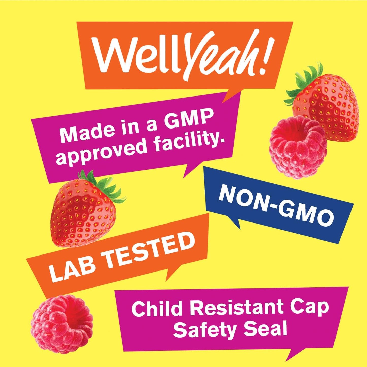 WellYeah Zinc Gummies 50 mg (2 Pack) - Boosts Immune System and Antioxidant Defense - Berry Flavor - Gluten & GMO Free - 60 Gummy Supplements