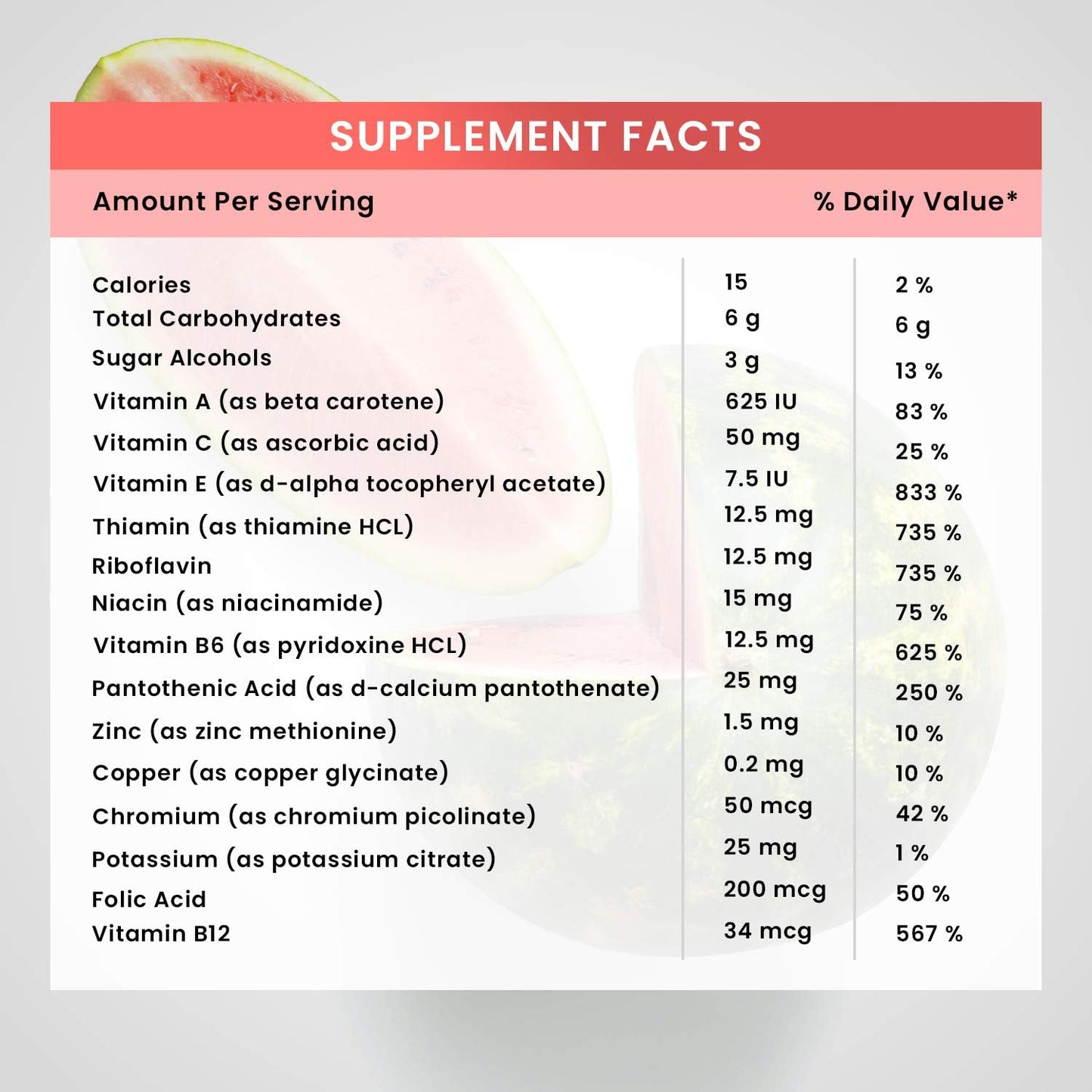 Wheat Grass Watermelon Sugar-Free Powder Mix Dietary Supplement - 9.5 oz (270g)