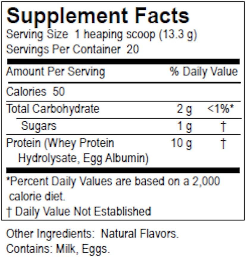 Whey Protein Plus Powder - 266g by Dialyvite for Muscle Recovery and Growth