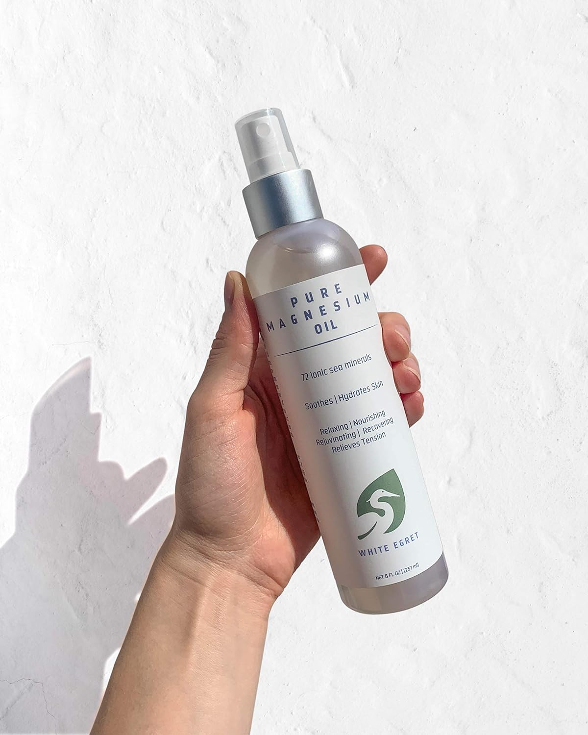 White EGRET Magnesium Oil - Pure and Natural, 8 fl oz