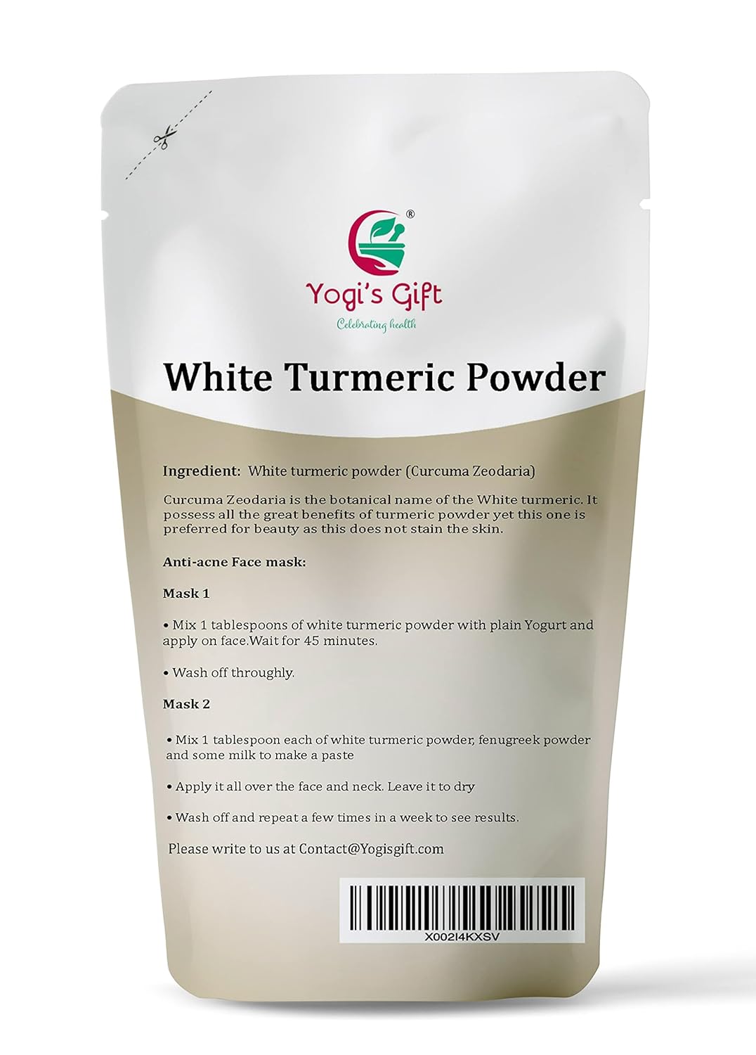 White Turmeric Powder and Wild Turmeric Powder Multi Pack for Health Enthusiasts - Yogi's Gift