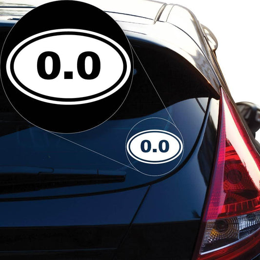 White Yoonek Graphics Marathon Vinyl Decal Sticker - 4" x 6.4" - #881