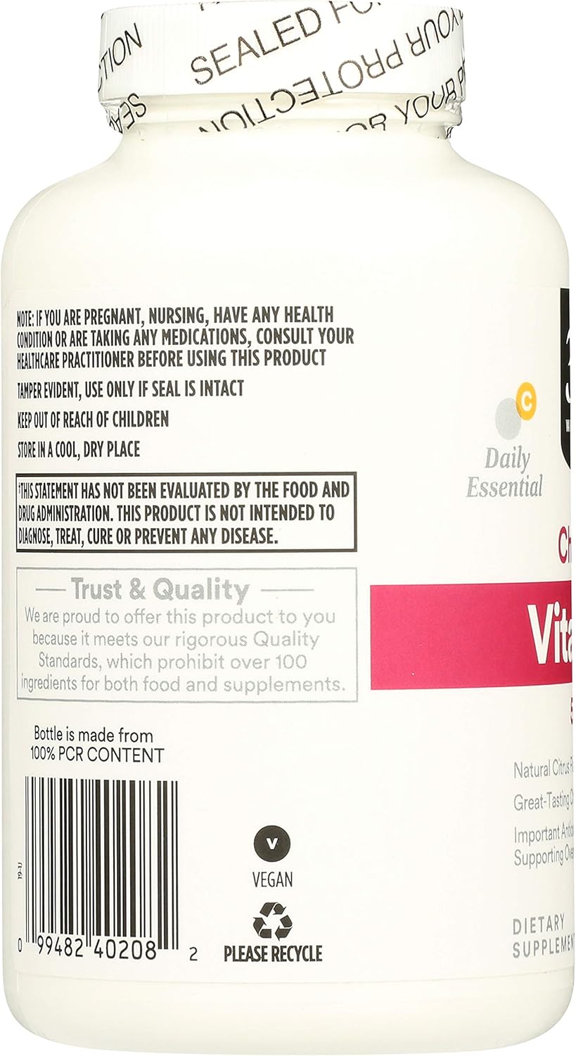 Whole Foods Market 365 Chewable Vitamin C 500mg - 100 Tablets x 2 Pack