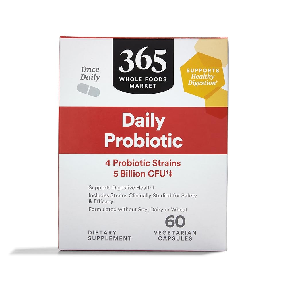 Whole Foods Market 365 Daily Probiotic, 5 Billion CFU, 60 Capsules