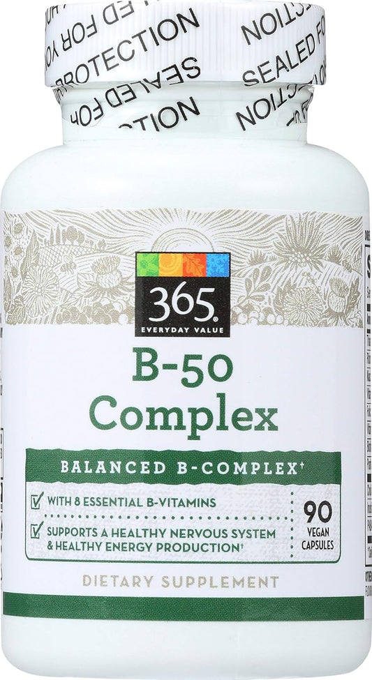 Whole Foods Market 365 Everyday Value B-50 Complex 90 ct - Packaging Variation Possible