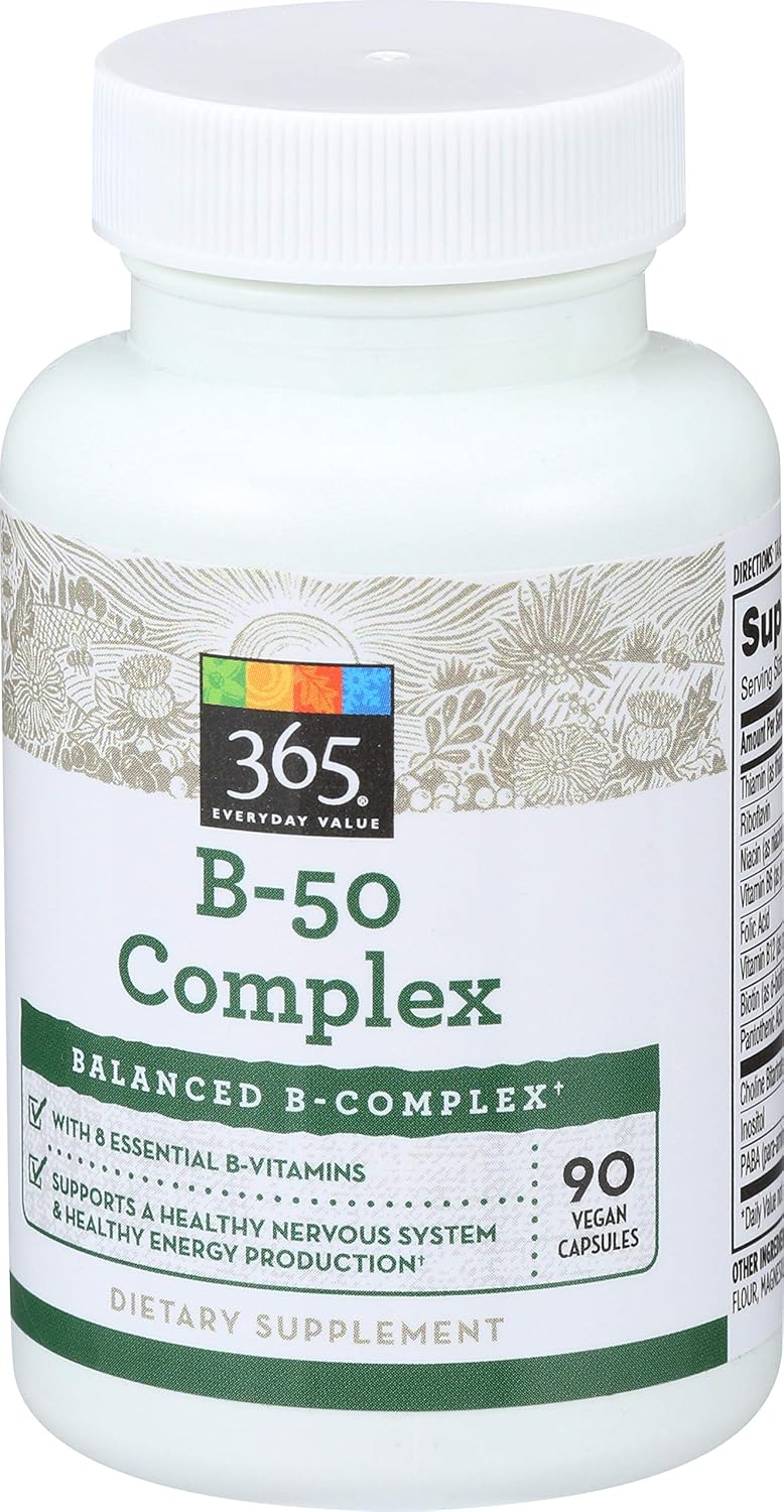 Whole Foods Market 365 Everyday Value B-50 Complex 90 ct - Packaging Variation Possible