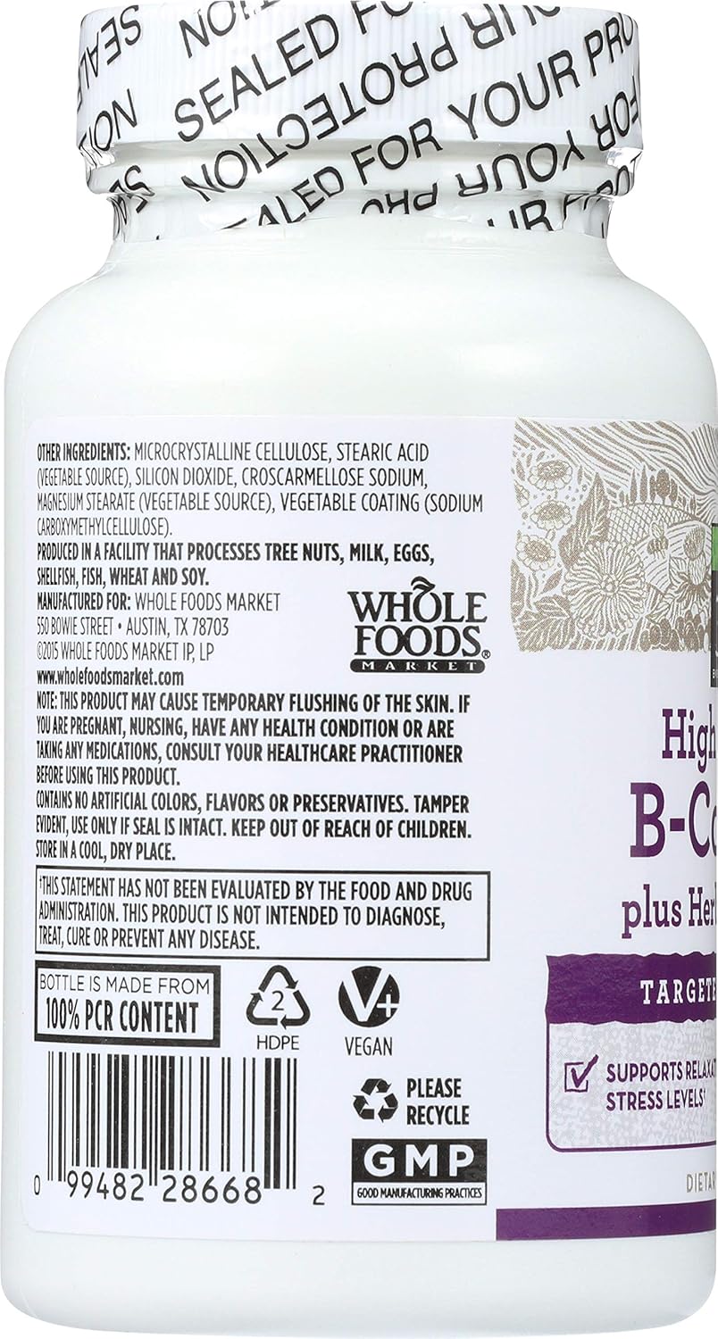 Whole Foods Market 365 Everyday Value High Potency B-Complex - 90 ct Bottle