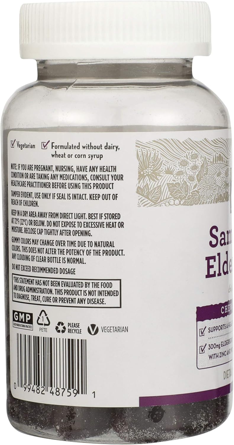 Whole Foods Market 365 Gummy Elderberry 60 Count - Pack of 2