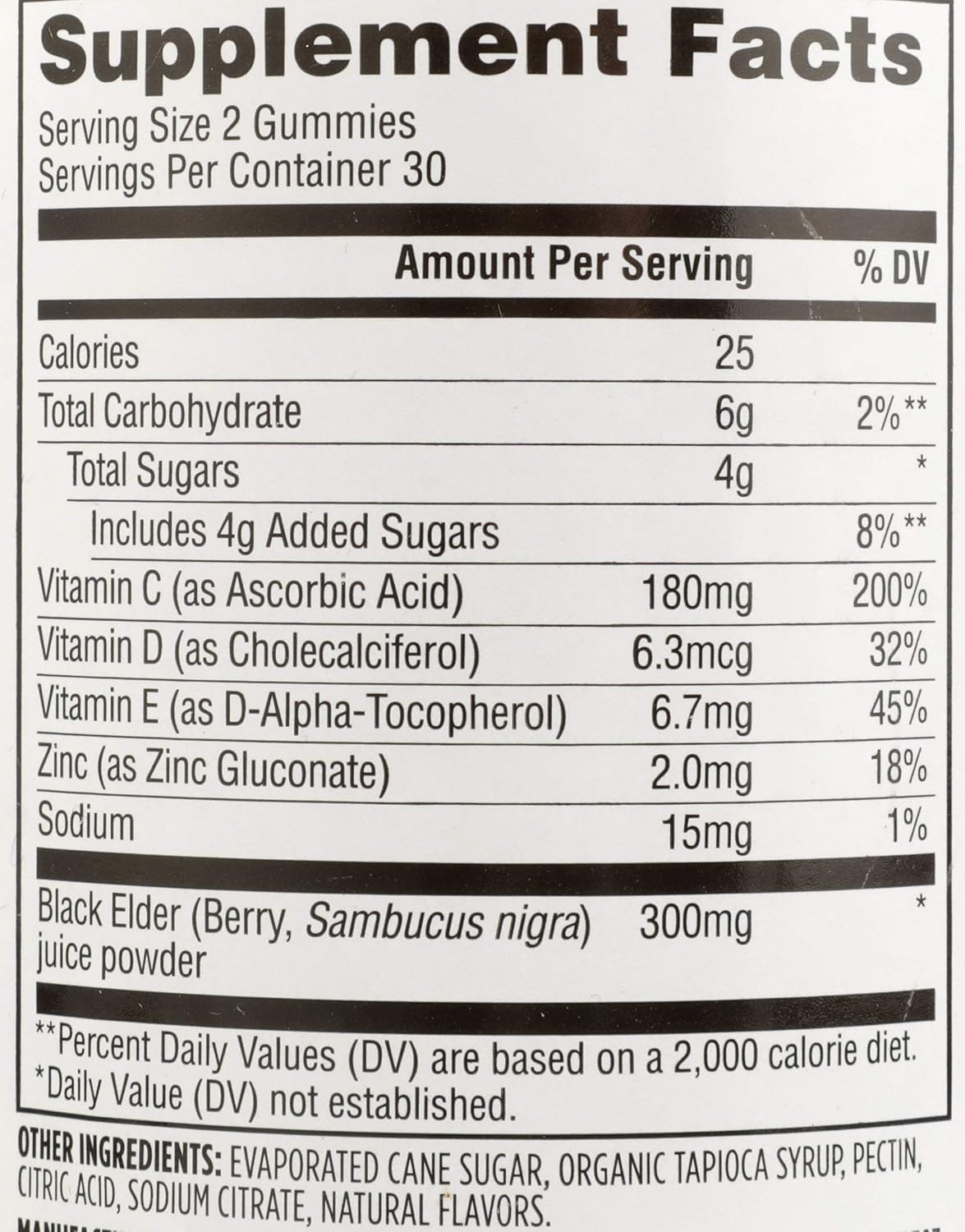 Whole Foods Market 365 Gummy Elderberry 60 Count - Pack of 2