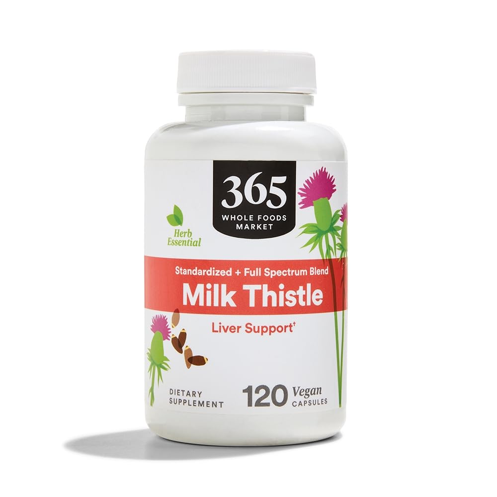 Whole Foods Market 365 Milk Thistle Capsules - 120 Count Bottle