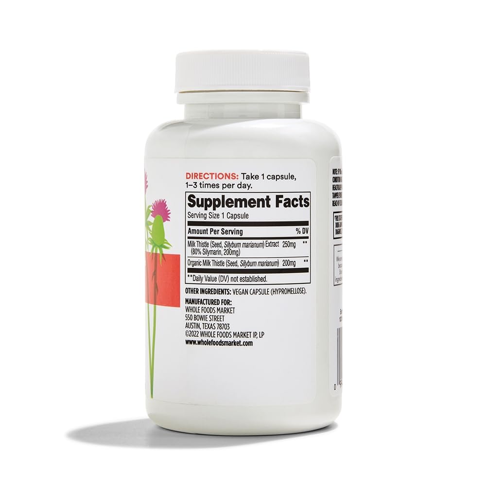 Whole Foods Market 365 Milk Thistle Capsules - 120 Count Bottle