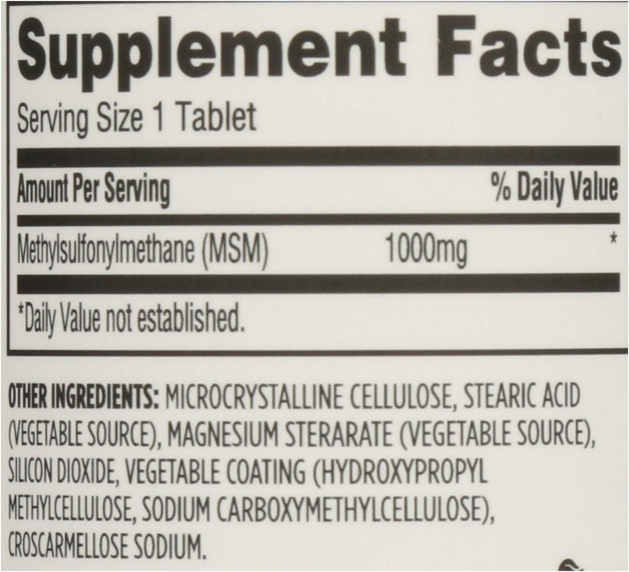 Whole Foods Market 365 MSM 1000Mg Tablets - 90 Count (Pack of 2)