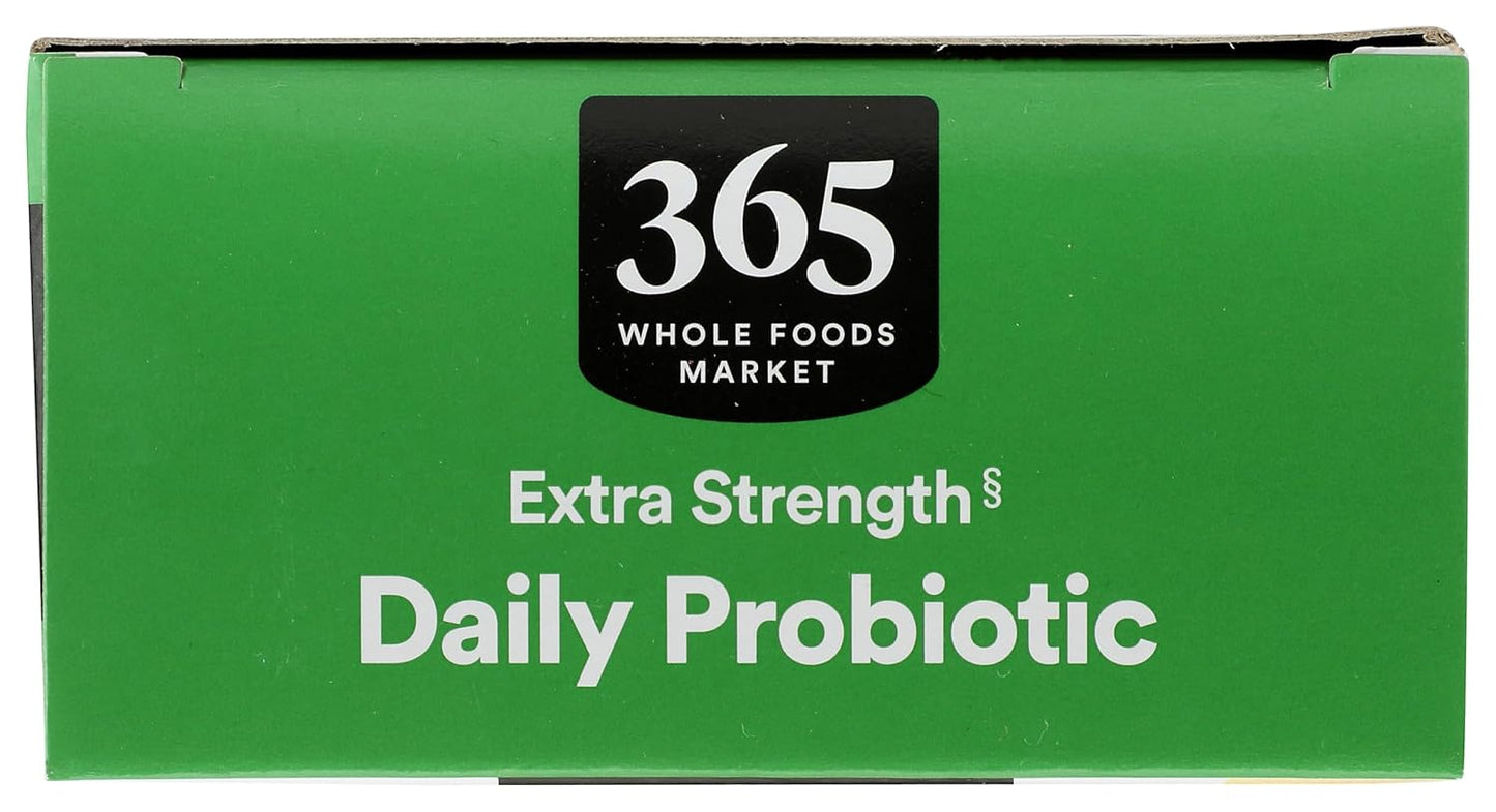 Whole Foods Market 365 Probiotic Prebiotic Extra Strength Adult Supplement 10Bn CFU, 30 Capsules