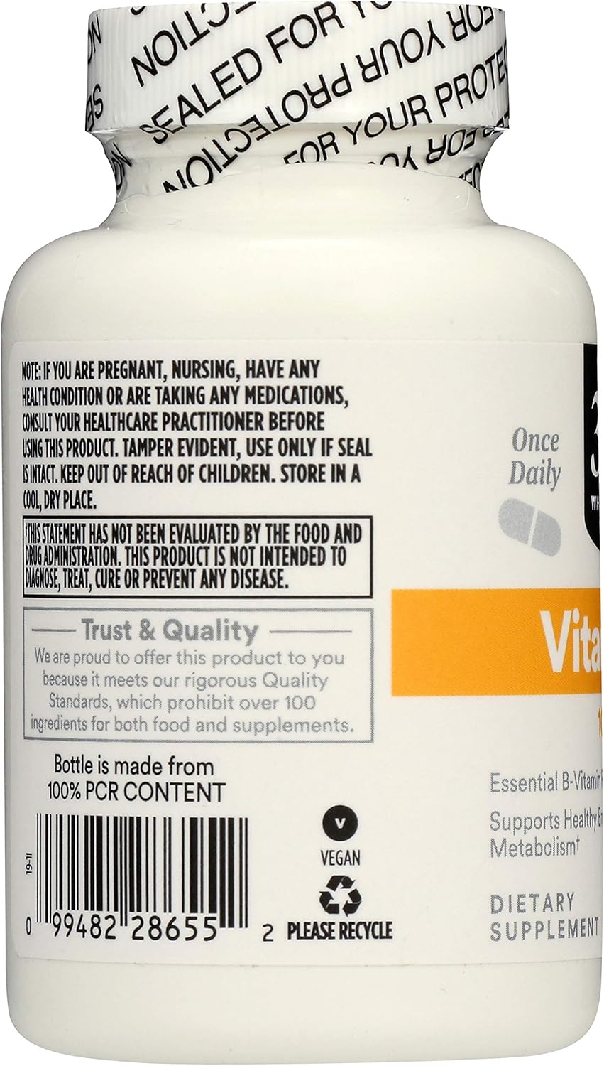 Whole Foods Market 365, Vitamin B2 100mg, 100 Veg Capsules - Pack of 2