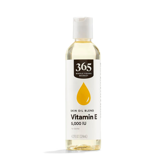 Whole Foods Market 365 Vitamin E Oil 5000 IU 4.2 Fl Oz - Natural Skin Moisturizer & Anti-Aging Treatment