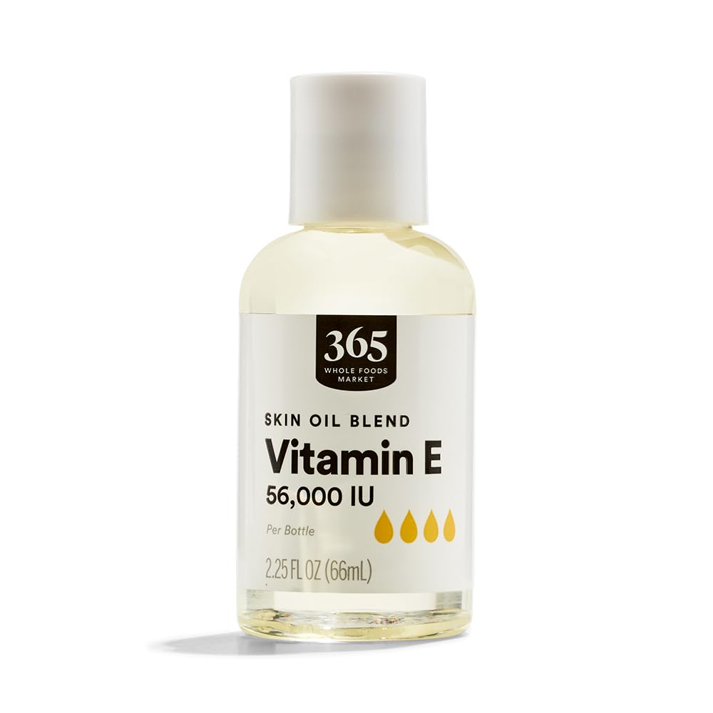 Whole Foods Market 365 Vitamin E Oil 56000 IU, 2.25 Fl Oz - Natural Antioxidant for Skin & Hair