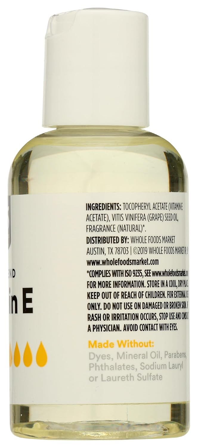 Whole Foods Market 365 Vitamin E Oil 56000 IU, 2.25 Fl Oz - Natural Antioxidant for Skin & Hair