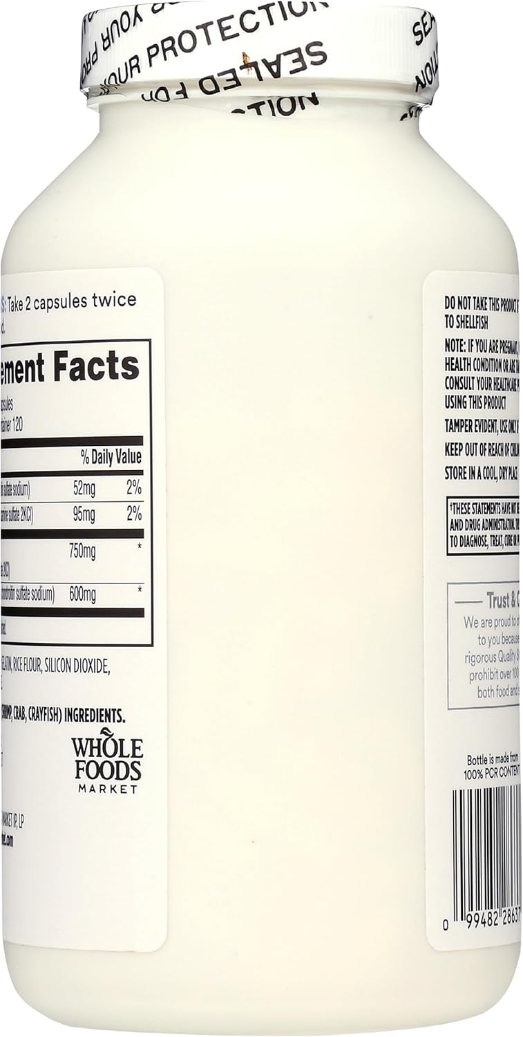 Whole Foods Market Glucosamine Chondroitin Capsules, 240 Count - 365 Brand