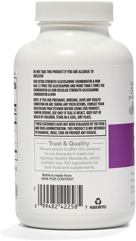 Whole Foods Market Glucosamine Chondroitin X Strength MSM Tablets - 120 Count