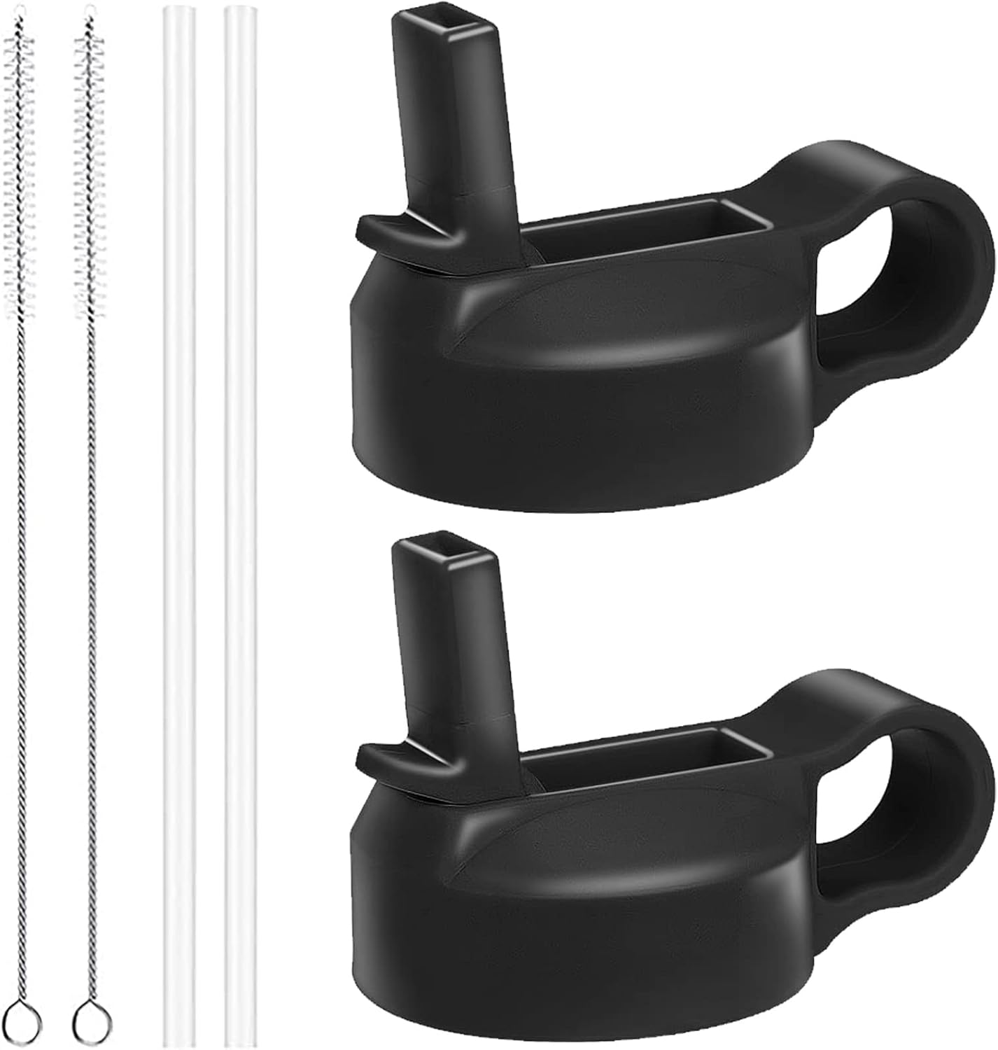 Wide Mouth Straw Lid Compatible with Most Sports Water Bottles for Easy Hydration
