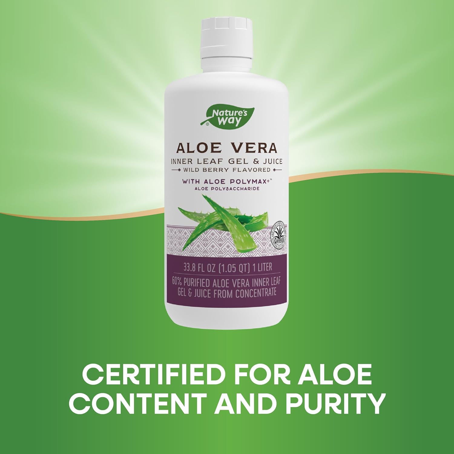 Wild Berry Flavored Aloe Vera Inner Leaf Gel & Juice, 99% Purified - 33.8 fl oz - BoostGo Australia