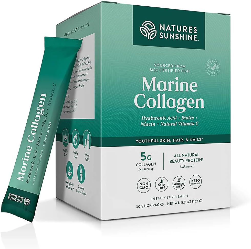 Wild-Caught Alaskan Pollock Collagen Powder Sticks for Skin and Joint Health